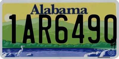 AL license plate 1AR6490