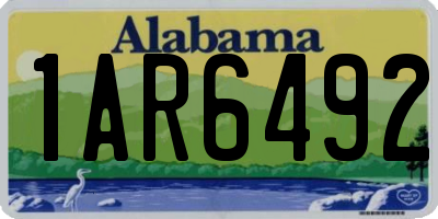 AL license plate 1AR6492