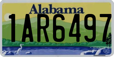 AL license plate 1AR6497