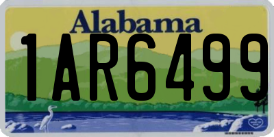 AL license plate 1AR6499