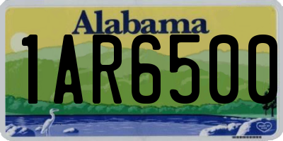 AL license plate 1AR6500