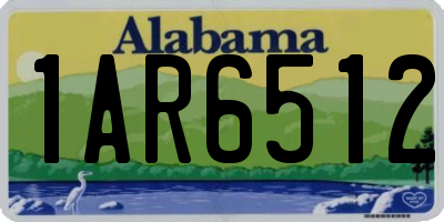 AL license plate 1AR6512
