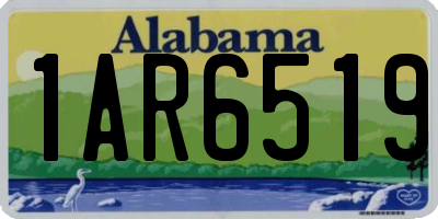 AL license plate 1AR6519
