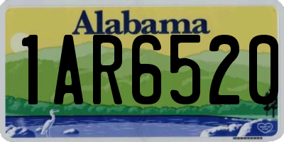 AL license plate 1AR6520