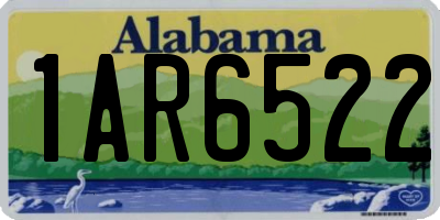 AL license plate 1AR6522