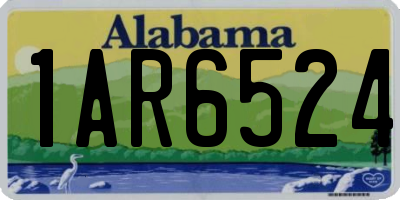 AL license plate 1AR6524