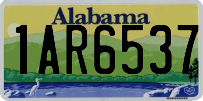 AL license plate 1AR6537