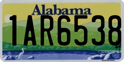AL license plate 1AR6538