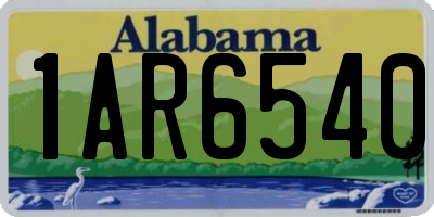 AL license plate 1AR6540