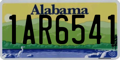 AL license plate 1AR6541