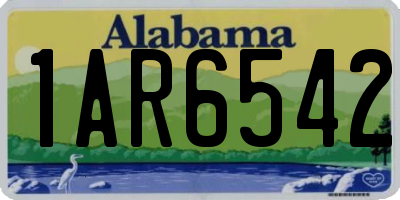 AL license plate 1AR6542