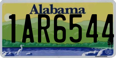 AL license plate 1AR6544