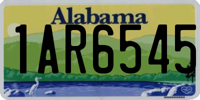AL license plate 1AR6545