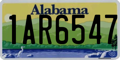 AL license plate 1AR6547