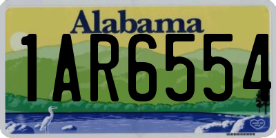 AL license plate 1AR6554