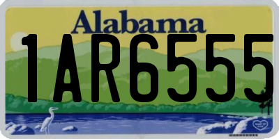 AL license plate 1AR6555