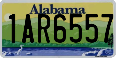 AL license plate 1AR6557