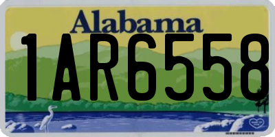 AL license plate 1AR6558