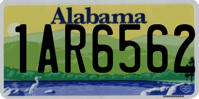 AL license plate 1AR6562