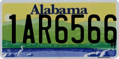 AL license plate 1AR6566