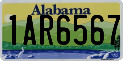 AL license plate 1AR6567