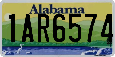 AL license plate 1AR6574