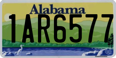 AL license plate 1AR6577