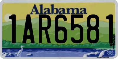 AL license plate 1AR6581