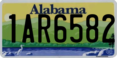 AL license plate 1AR6582