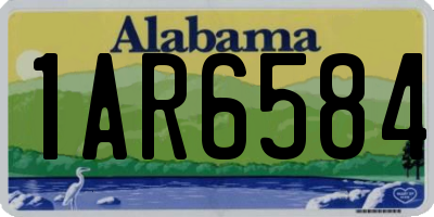 AL license plate 1AR6584