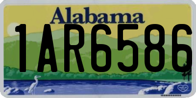 AL license plate 1AR6586