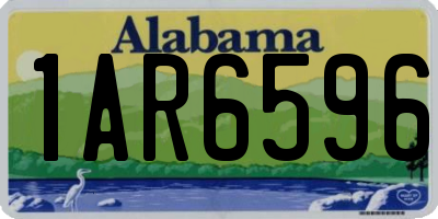 AL license plate 1AR6596