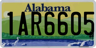 AL license plate 1AR6605