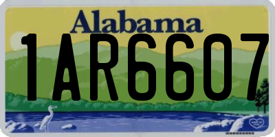 AL license plate 1AR6607