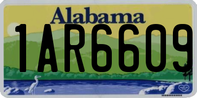 AL license plate 1AR6609