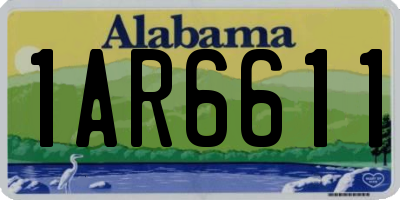 AL license plate 1AR6611