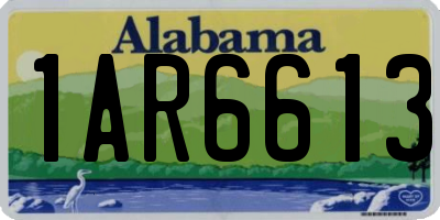 AL license plate 1AR6613
