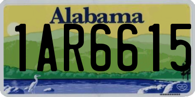AL license plate 1AR6615