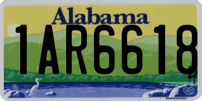 AL license plate 1AR6618