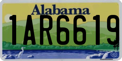 AL license plate 1AR6619