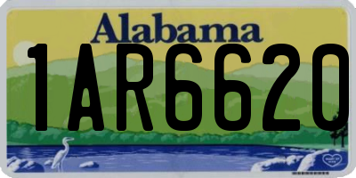 AL license plate 1AR6620