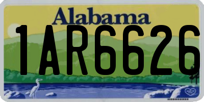 AL license plate 1AR6626