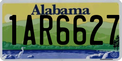 AL license plate 1AR6627