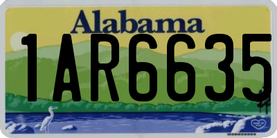 AL license plate 1AR6635