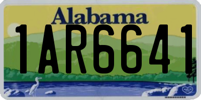 AL license plate 1AR6641