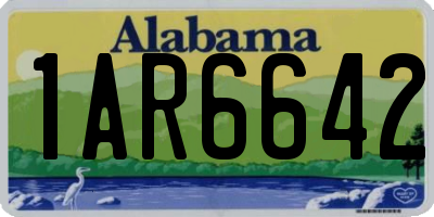 AL license plate 1AR6642