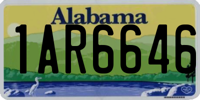 AL license plate 1AR6646