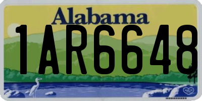 AL license plate 1AR6648