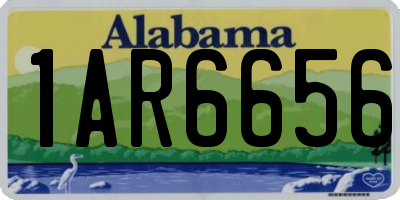 AL license plate 1AR6656