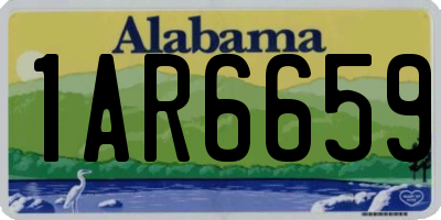 AL license plate 1AR6659
